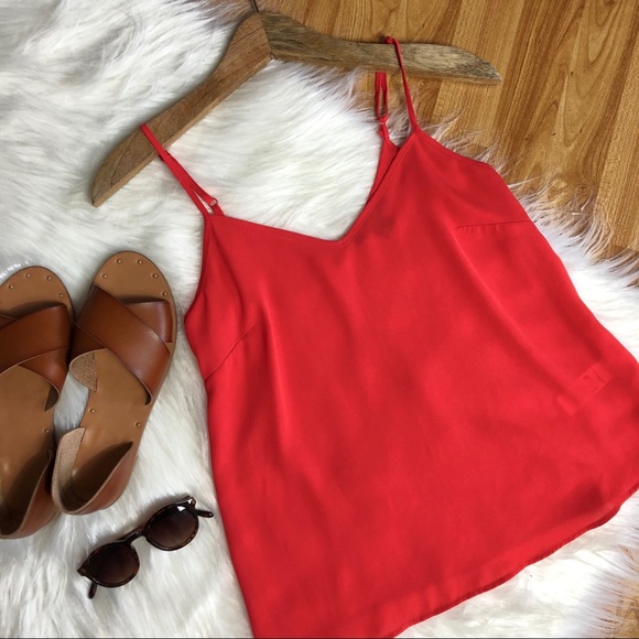 Atmosphere Tops - 🔴Atmosphere coral chiffon tank top size 2